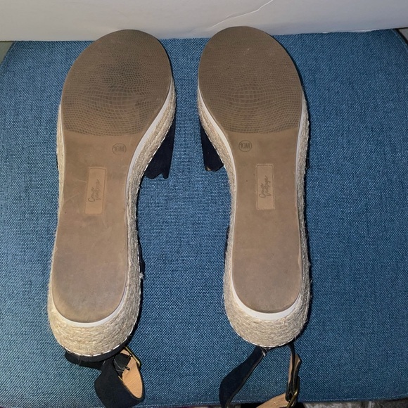 Crown Vintage Black Wedges size 10 - Picture 6 of 6